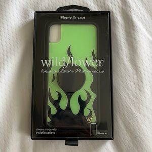 Neon Flames Wildflower Case for iPhone XR